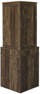 Coaster® Alviso Rustic Oak Corner Bar Cabinet with Stemware Rack-4