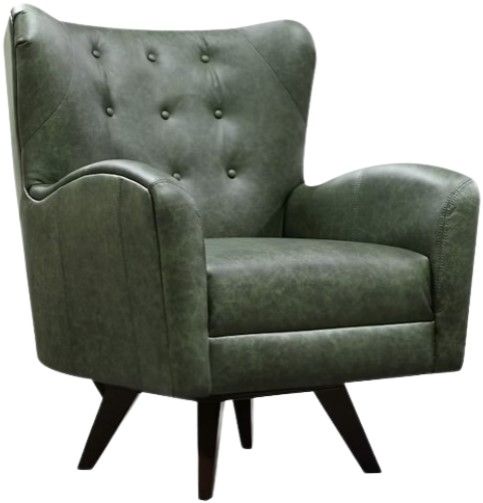 England Furniture Customizable SoHo Living Harlow Leather Swivel Chair
