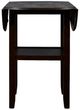 New Classic® Home Furnishings Gia 3-Piece Ebony Drop Leaf Counter Height Dining Set-4
