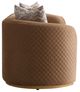 Michael Amini® Ariana Caramel/Gold Loveseat-3