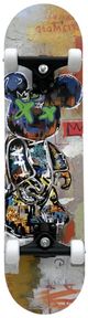 Classy Living Playful Graffiti Bear Skateboard Wall Art-0