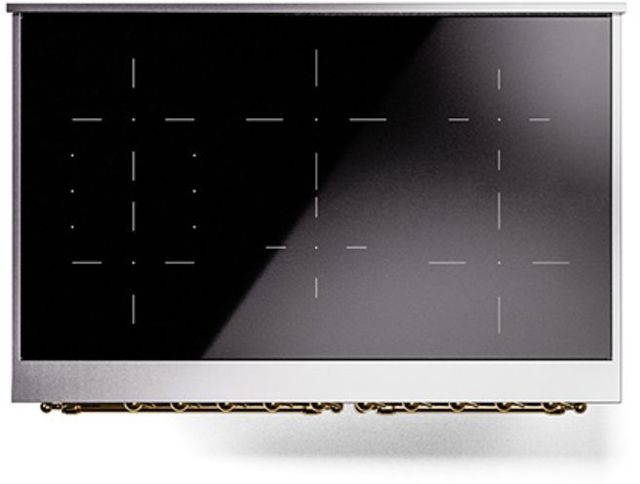 Ilve® Nostalgie II Series 40" Stainless Steel Pro Style Induction Range-3