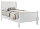 Coaster® Louis Philippe White Twin Sleigh Panel Bed-0