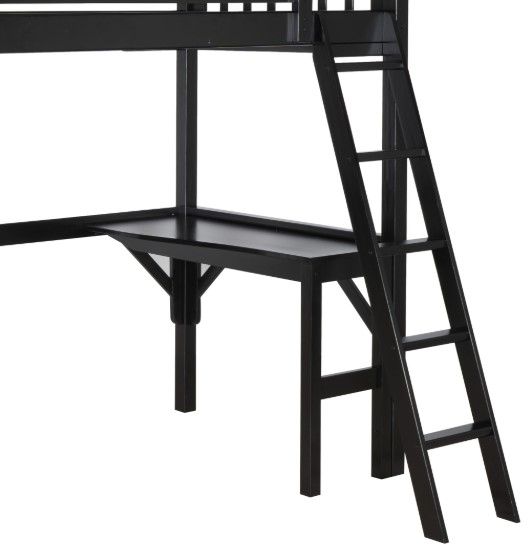 Powell® Porter Black Youth Twin Loft Bed-2