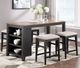 Winners Only® Woodbridge Ebony/Gray Backless Bar Stool-1