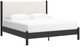 Signature Design by Ashley® Cadmori Black/White King Upholstered Panel Bed-1