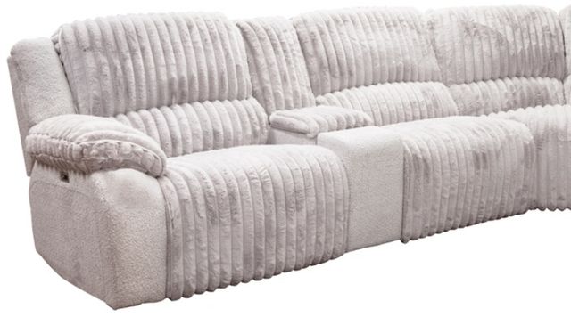 American Wholesale Furniture Mondo 7-Piece Dove Power Reclining Modular Sectional and Chaise-1