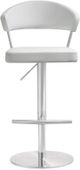 TOV Furniture Cosmo White Steel Bar Stool-1