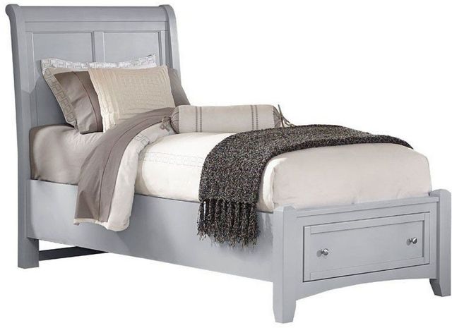 Vaughan-Bassett Bonanza Gray Twin Sleigh Headboard-2