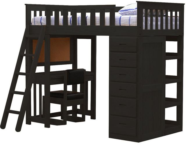 Crate Designs™ Furniture Versa Espresso Twin XL Loft Set-0