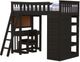 Crate Designs™ Furniture Versa Espresso Twin XL Loft Set-0