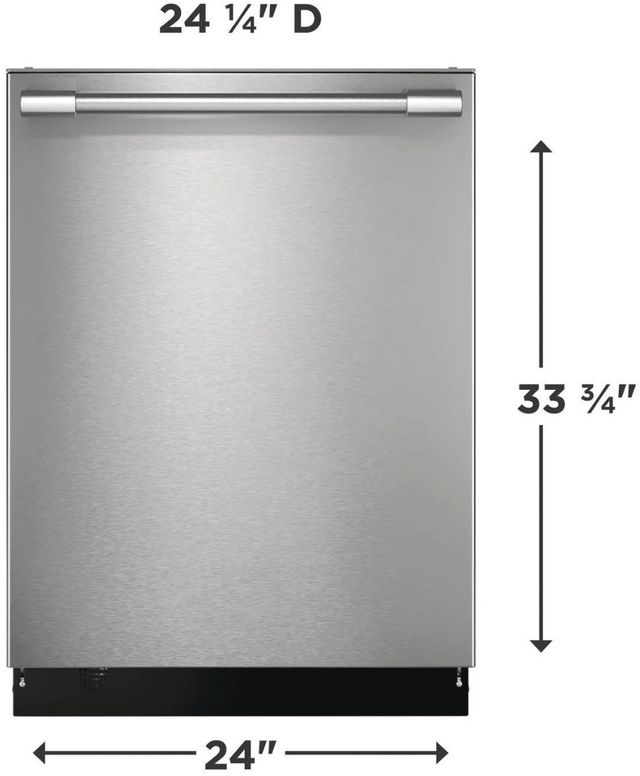 Frigidaire Professional 24'' Smudge-Proof™ Stainless Steel Top Control Built-In Dishwasher-2