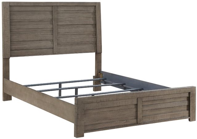 Homelegance® Longview Gray Queen Panel Bed-2
