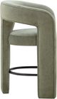 TOV Furniture Malone Green Chenille Counter Stool-3