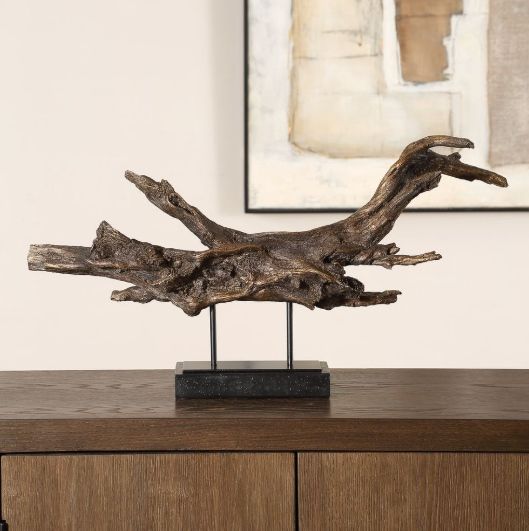 Uttermost® Gilded Branch Dark Brown/Matte Black Sculpture-1