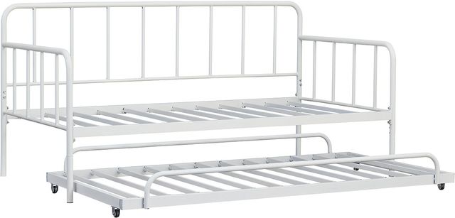 Signature Design by Ashley® Trentlore White Twin Metal Day Bed with Trundle-0