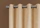Monarch Specialties Inc. 2-Piece Beige 54" x 95" Room Darkening Curtain Panel Set-4