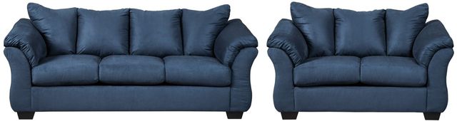 Signature Design by Ashley® Darcy 2-Piece Blue Living Room Set-0