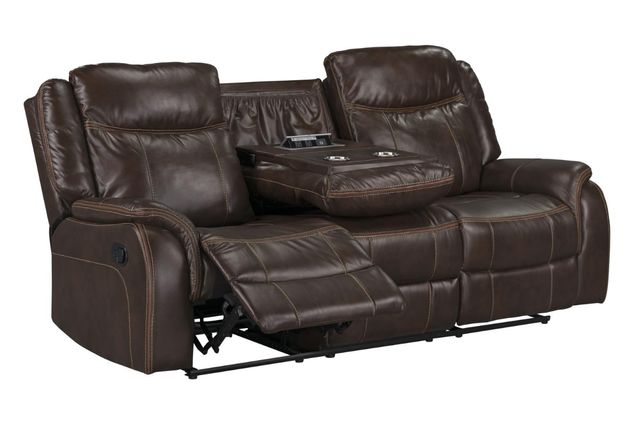 Inspired Home 422 Avalon Chocolate Manual Reclining Loveseat-1