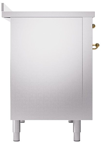 Ilve® Nostalgie II Series 48" Stainless Steel Pro Style Induction Range-2