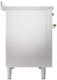 Ilve® Nostalgie II Series 48" Stainless Steel Pro Style Induction Range-2