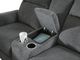 Causeuse inclinable électrique avec console de Signature Design by Ashley® Barnsana - Gravier-5