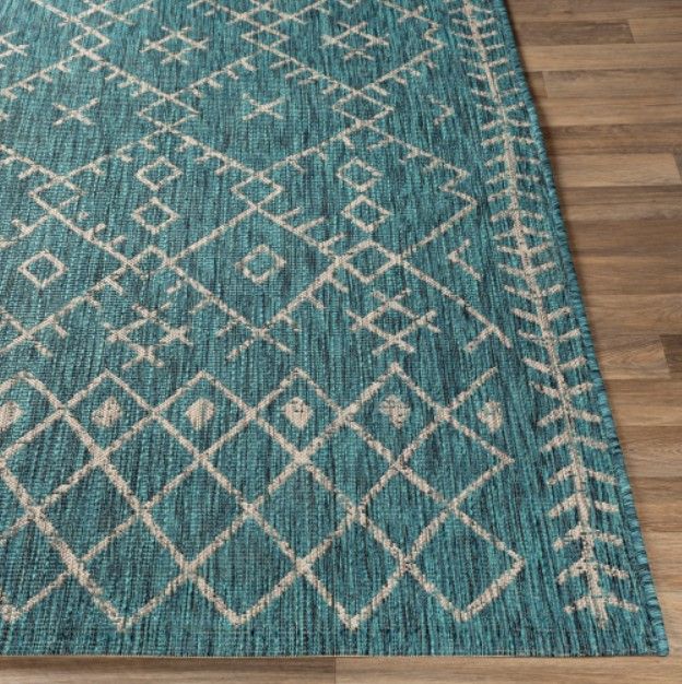 Surya Eagean Aqua 4'x6' Area Rug-2