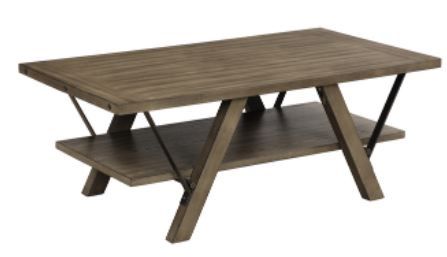 Bernards Harlocke Brown Cocktail Table-0