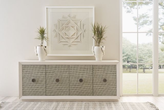 Universal Explore Home™ Oasis White Seascape Credenza-2