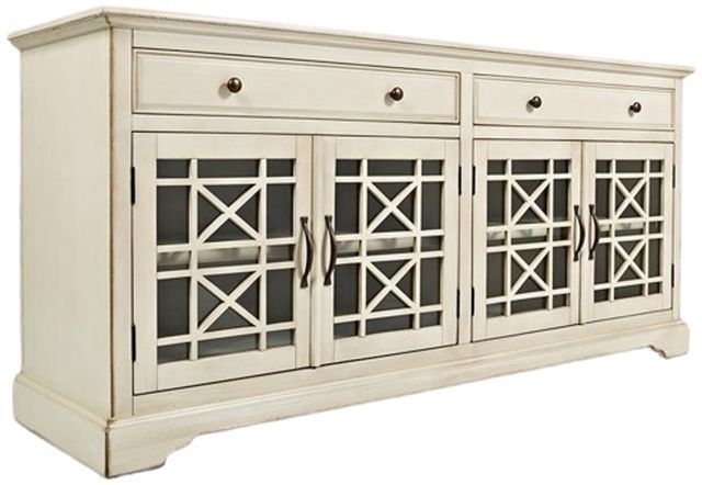 Jofran Inc. Craftsman Antique Cream 70" Media Console-0