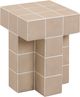TOV Furniture Alma Tile Taupe Concrete Indoor/Outdoor Side Table-0