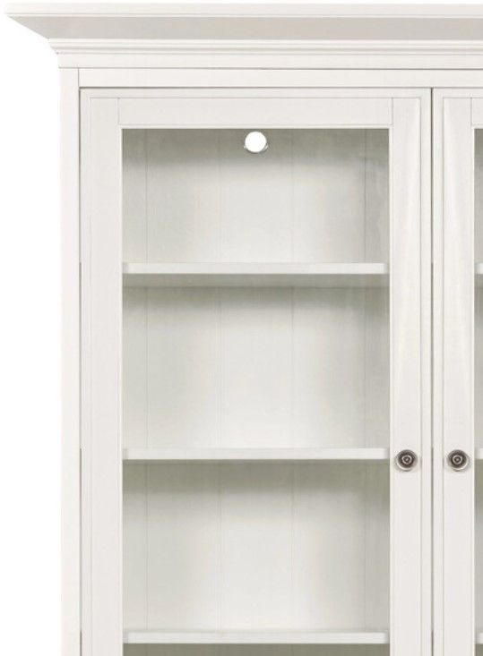 Hammary® Structures White Double Mid Height Display Cabinet-1