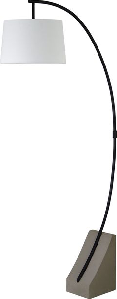 Lampadaire Weymouth gris/noir mat de Renwil®