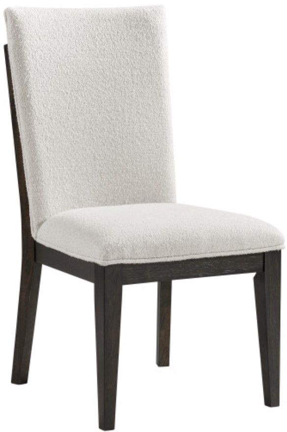 Emerald Home Sutton Place Brown/Creamy White Upholstered Dining Side Chair-0
