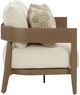 Signature Design by Ashley® Serene Bay Dark Brown/White Aluminum/Nuvella Outdoor Loveseat-2