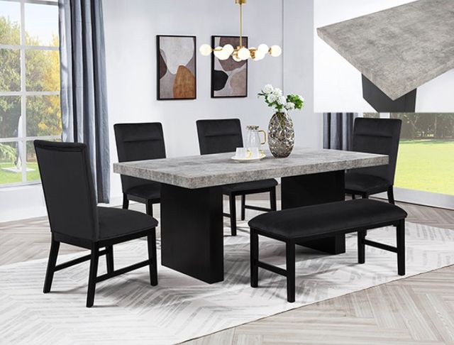 Crown Mark Sebastian Black Dining Side Chair-1