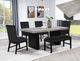 Crown Mark Sebastian Black Dining Side Chair-1