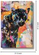 Classy Living Expressive Electrified Urban Panther Wall Art-2