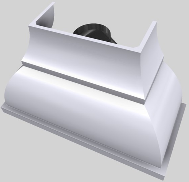 Vent-A-Hood® Designer Series 54" White Wall Mounted Range Hood-2