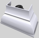 Vent-A-Hood® Designer Series 54" White Wall Mounted Range Hood-5