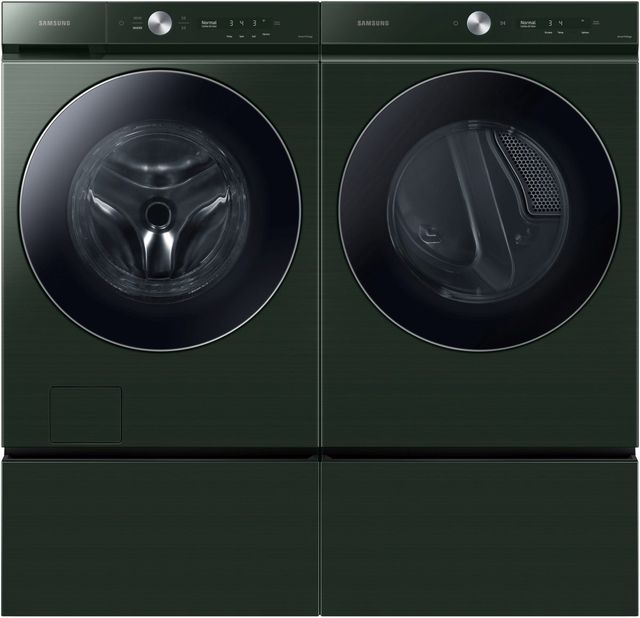 Samsung Bespoke 27" Forest Green Laundry Pedestal-2