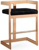 TOV Furniture Marquee Black Velvet Counter Stool-0