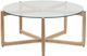 Moe's Home Collection Hetta Glass Top Coffee Table with Natural Oak Base-1