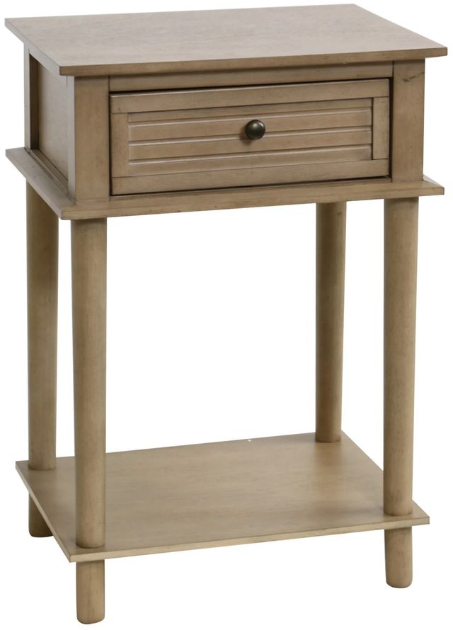 Stylecraft White Oak Side Table-0