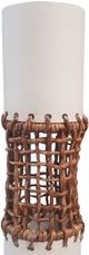 Dovetail Furniture Carloway White Natural Pendant Light-1