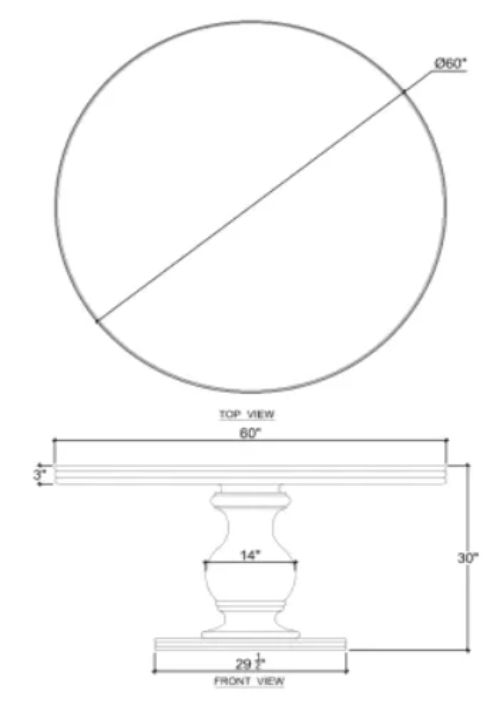 Bramble Customizable Vivienne Dining Table-2