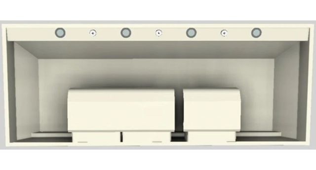 Vent-A-Hood® Designer Series 60" Biscuit Wall Mounted Range Hood-3