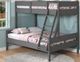 Donco Kids Low Board Dark Gray Youth Twin/Full Bunkbed-1
