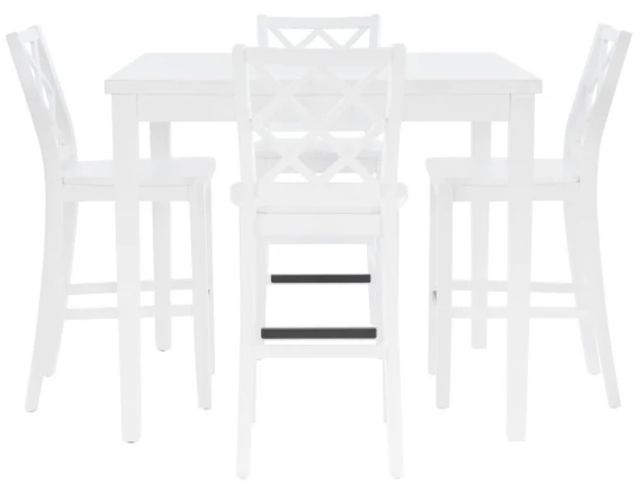Powell® Maui 5-Piece White Counter Dining Set-3