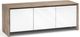Salamander Designs® Barcelona 237 AV Cabinet-Natural Walnut/Gloss White-0